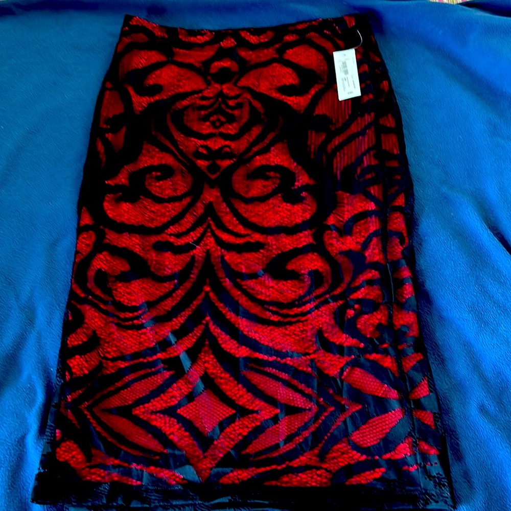 Bisou Bisou Lace pencil skirt Large
